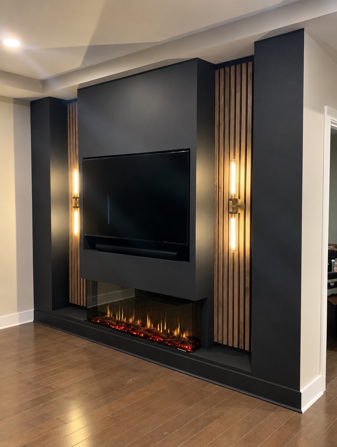 Custom media wall project